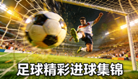 足球精彩进球集锦视频缩略图 - 球员凌空抽射破门瞬间